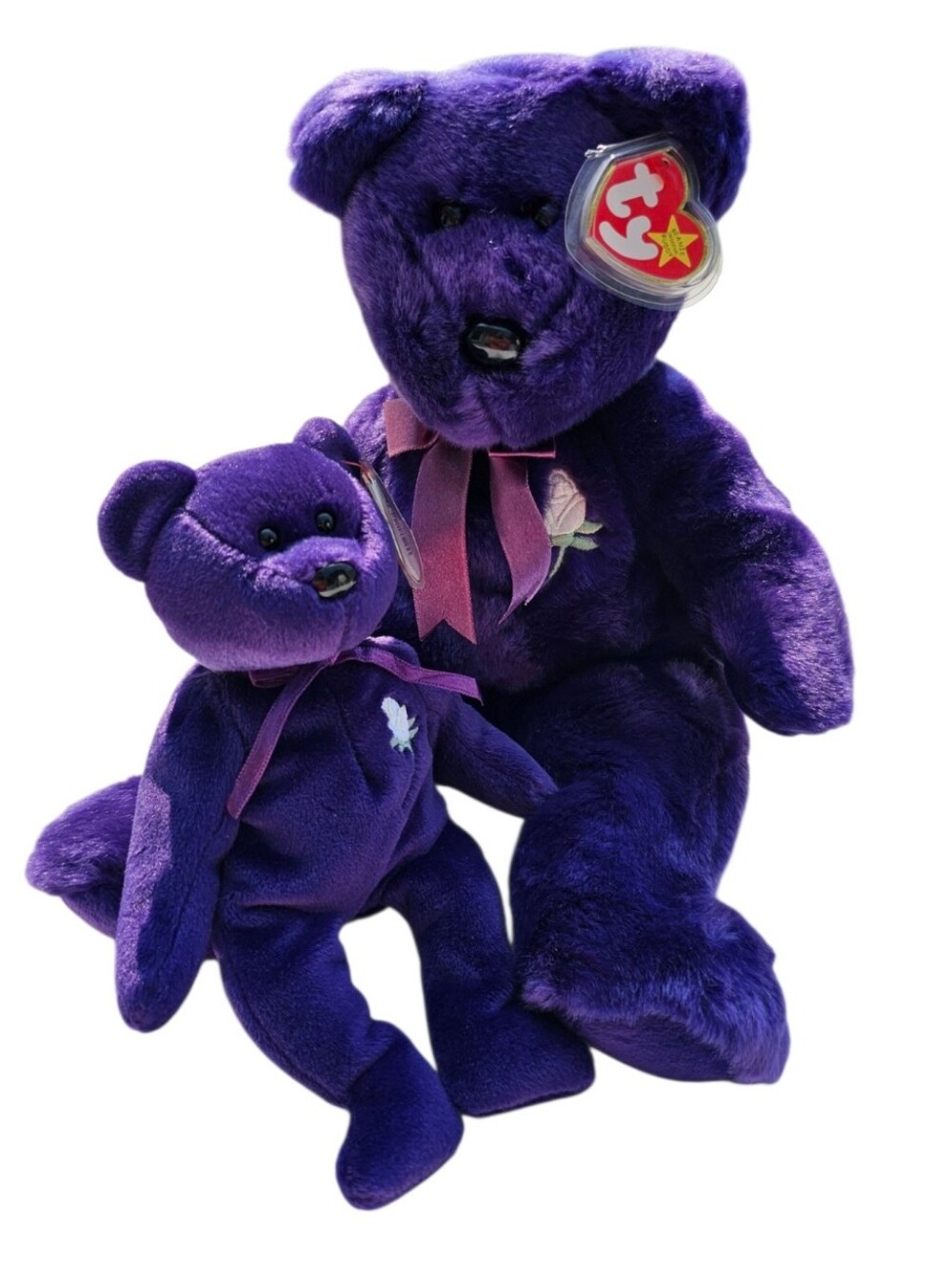 Ty Princess Diana Beanie Buddy 1998 and Beanie Baby 1997 Set